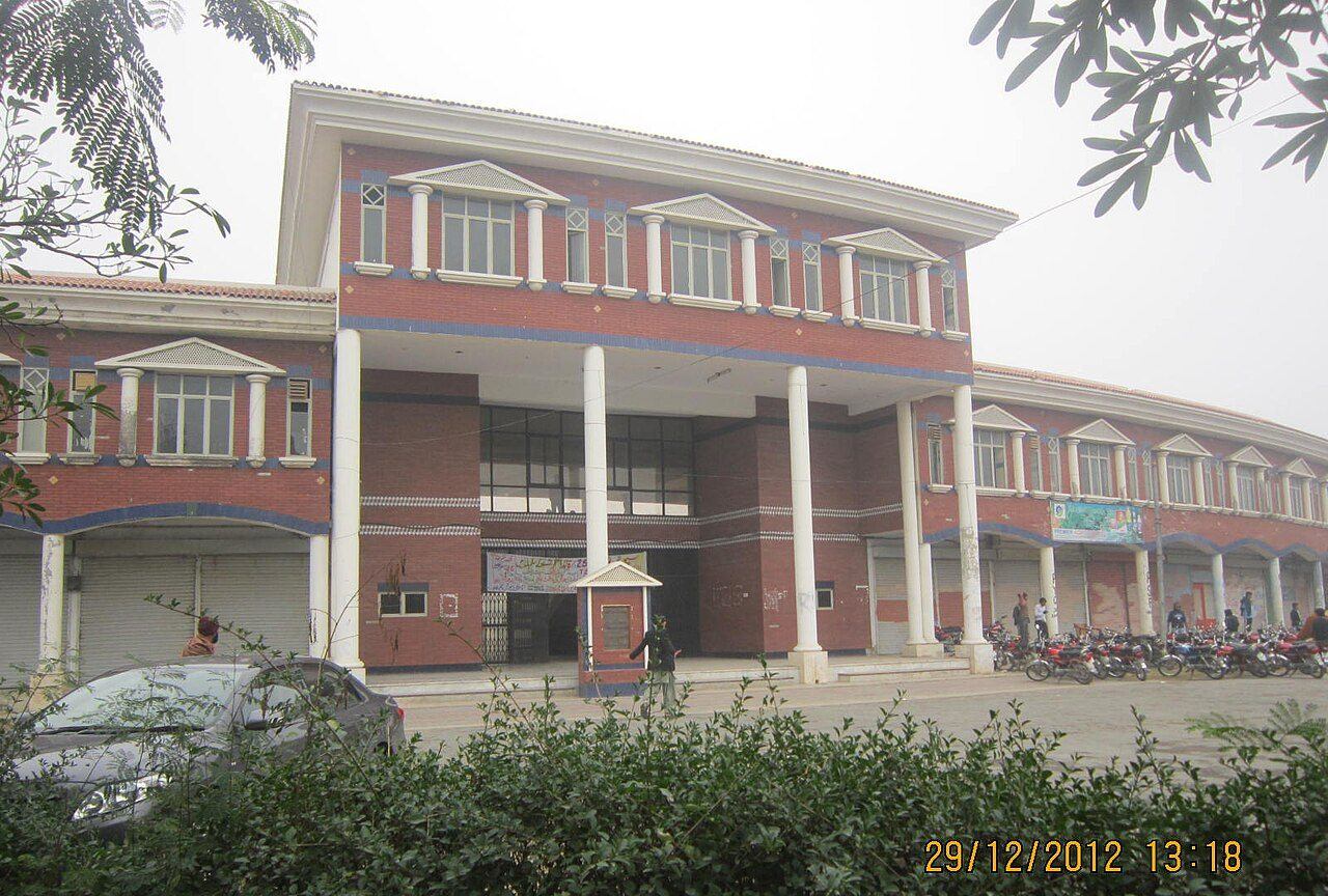 Okara cricket stadium pavilion building